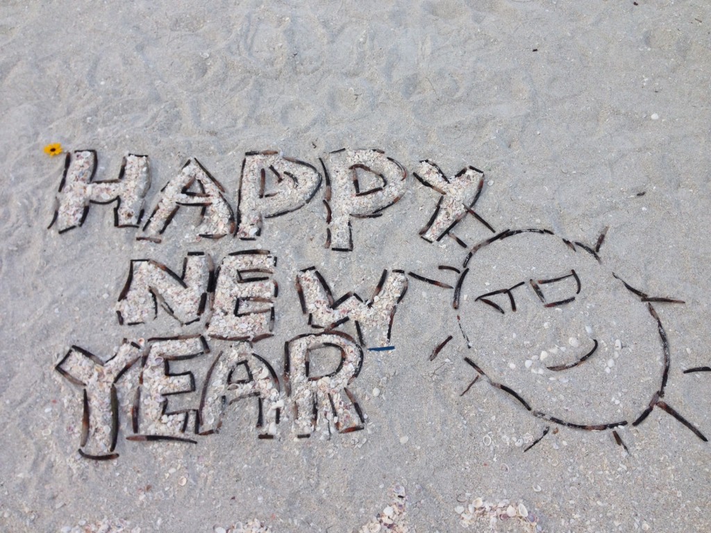 Beach Art to celebrate the new year...